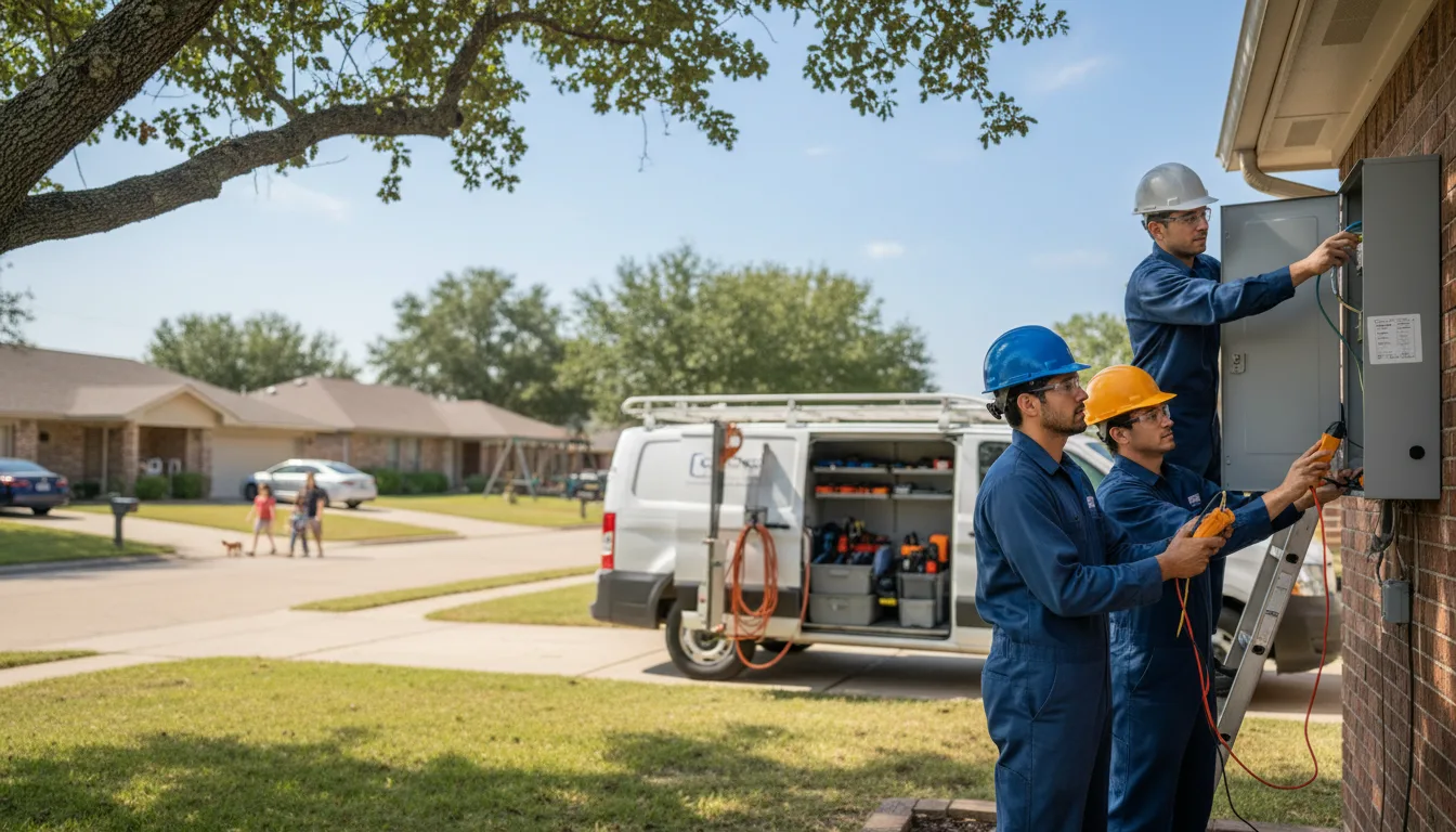 Certified electrician providing emergency electrical services in Box Springs, GA